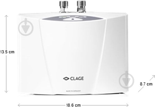 Электроводонагреватель проточный Clage MCX 4 (4,4 кВт) - фото 3