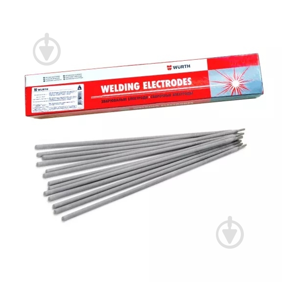 Електроди зварювальні WURTH UNIVERSAL E6013 5 мм 5 кг - фото 1