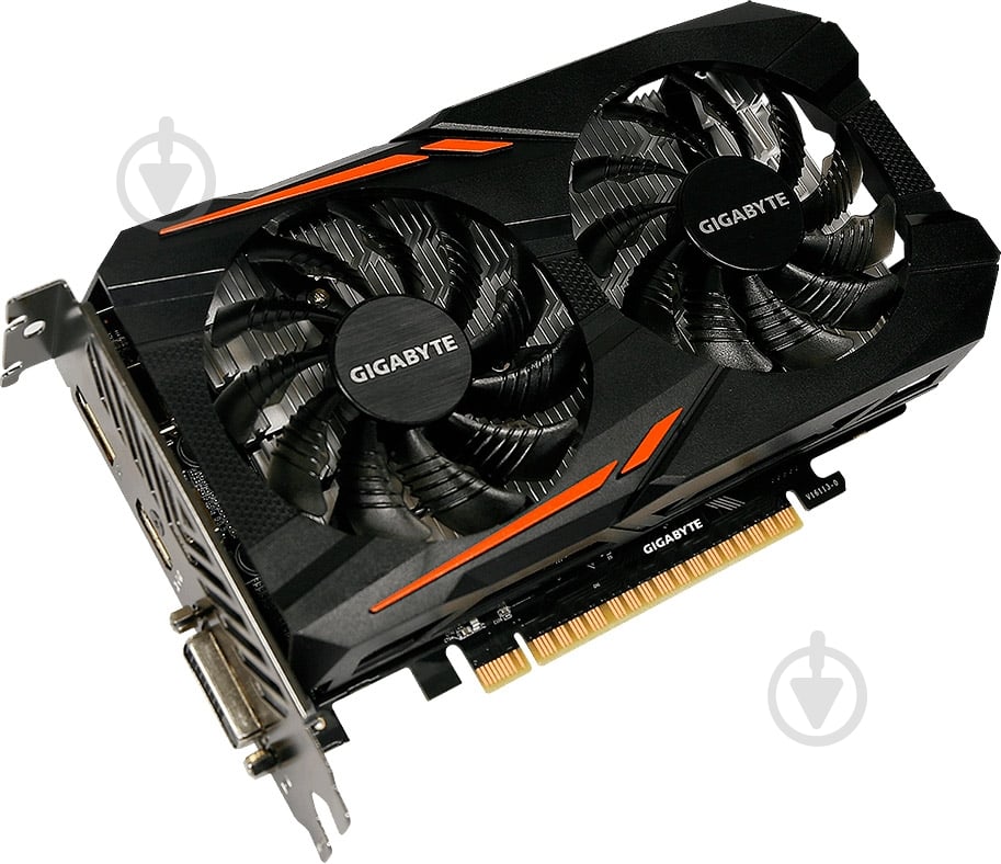 Відеокарта Gigabyte GeForce GTX 1050 OC 2GB GDDR5 128bit (GV-N1050OC-2GD) - фото 2 Відеокарта Gigabyte GeForce GTX 1050 OC 2GB GDDR5 128bit (GV-N1050OC-2GD) - фото 2