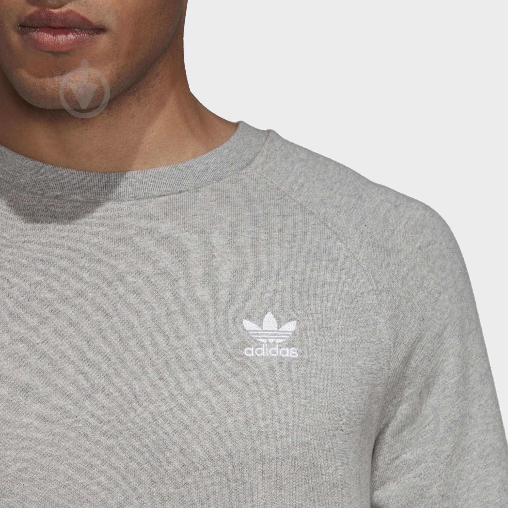 Джемпер Adidas ESSENTIAL CREW DV1642 р.L-XL серый - фото 5 Джемпер Adidas ESSENTIAL CREW DV1642 р.L-XL серый - фото 5
