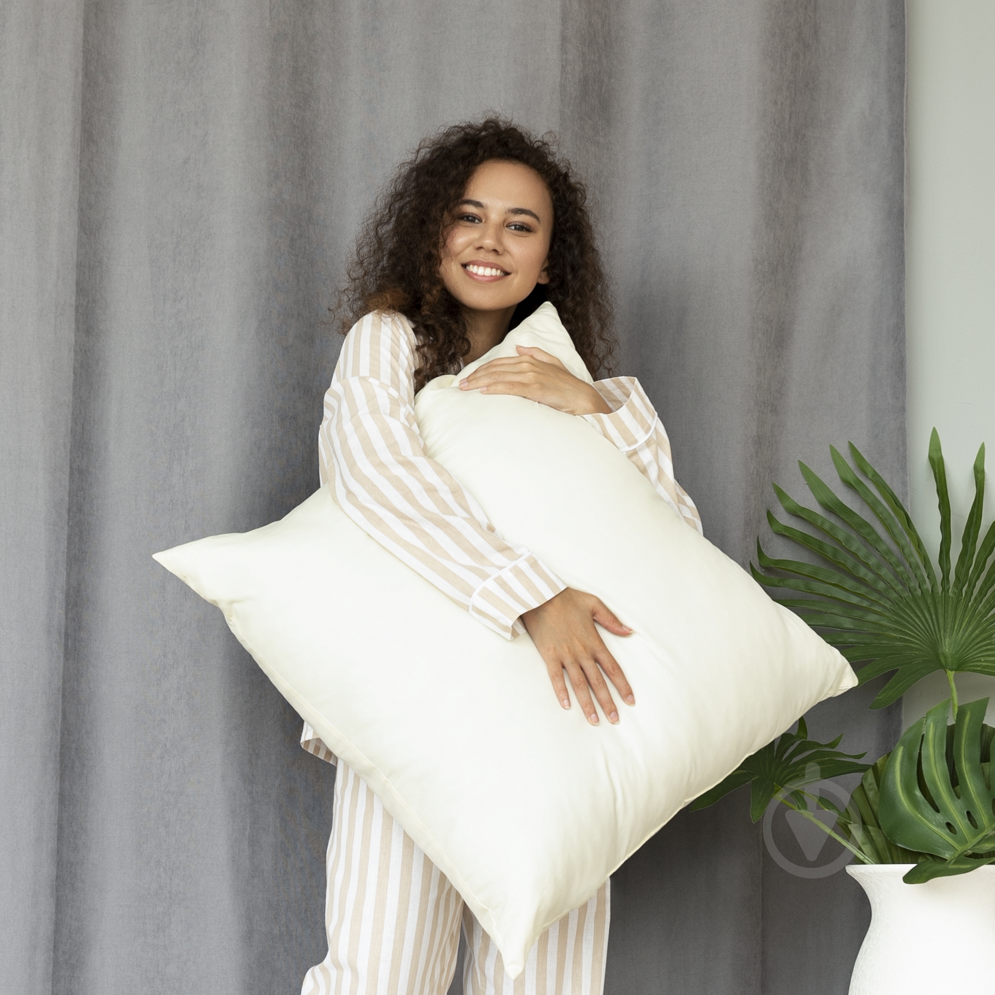 Подушка Classic 70х70 см молоко IDEIA - фото 2