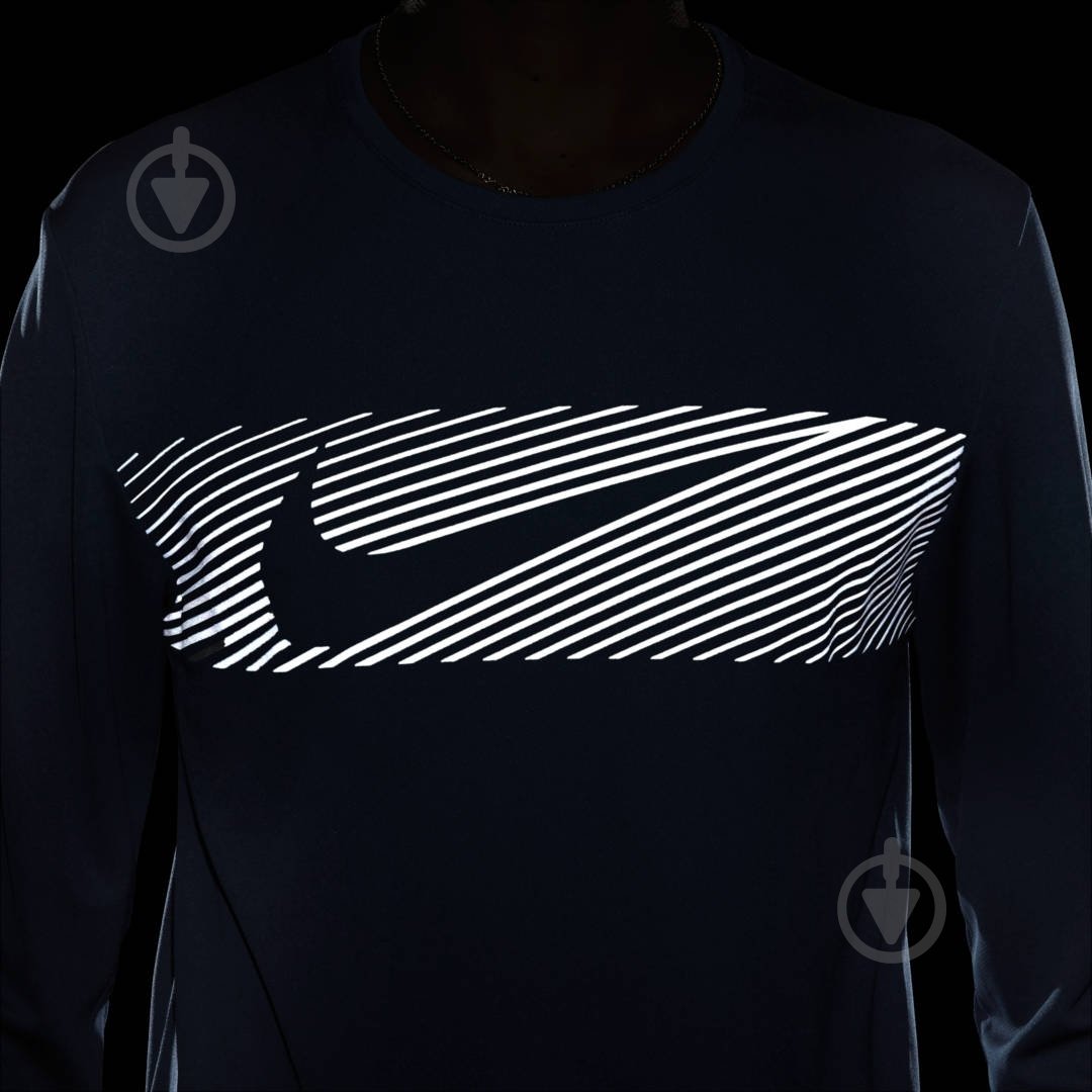 Футболка Nike M NK DF UV MILER TOP LS FLASH FB8552-476 р.XL синий - фото 7