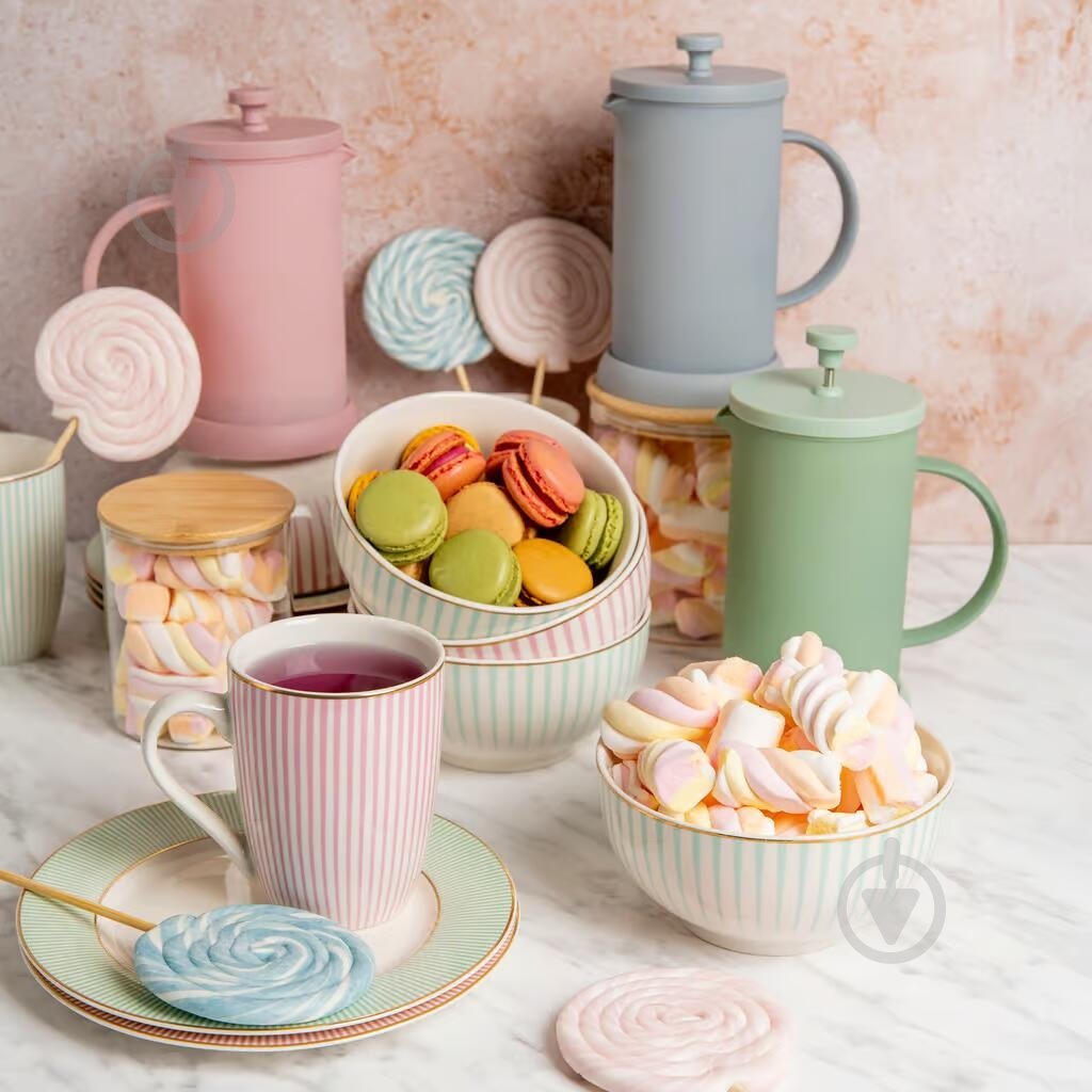 Чашка Ambition BLISS 330 мл біло-рожева - фото 2 Чашка Ambition BLISS 330 мл біло-рожева - фото 2