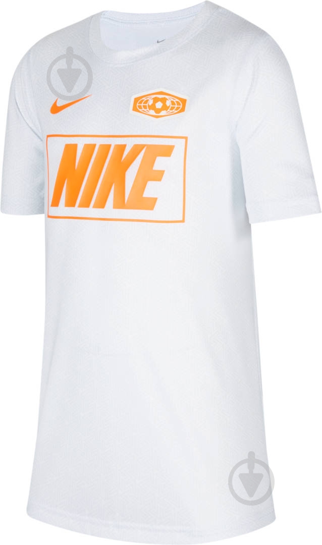 Футболка Nike B NK DRY TEE LEG SOCCER JERSEY CV2128-100 р.S белый - фото 1