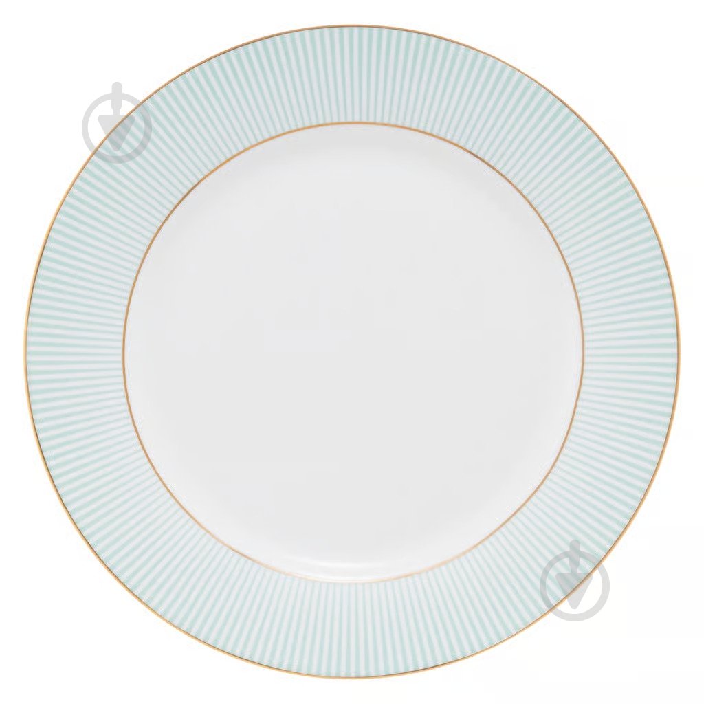 Тарелка десертная Ambition BLISS, фарфор, 19см, бело-мятная - фото 1 Тарелка десертная Ambition BLISS, фарфор, 19см, бело-мятная - фото 1