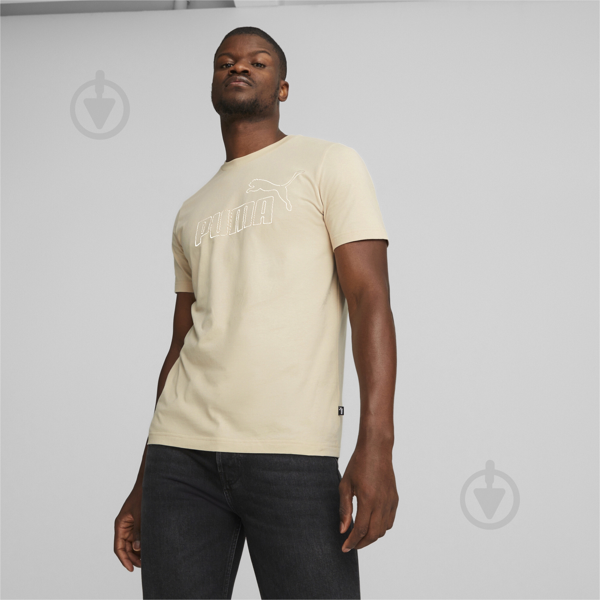 Футболка Puma ESS ELEVATED TEE 84988388 р.S бежевый - фото 3
