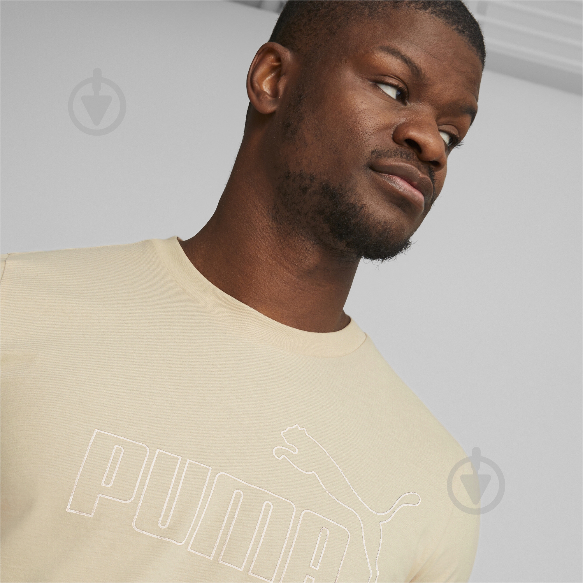 Футболка Puma ESS ELEVATED TEE 84988388 р.S бежевый - фото 5