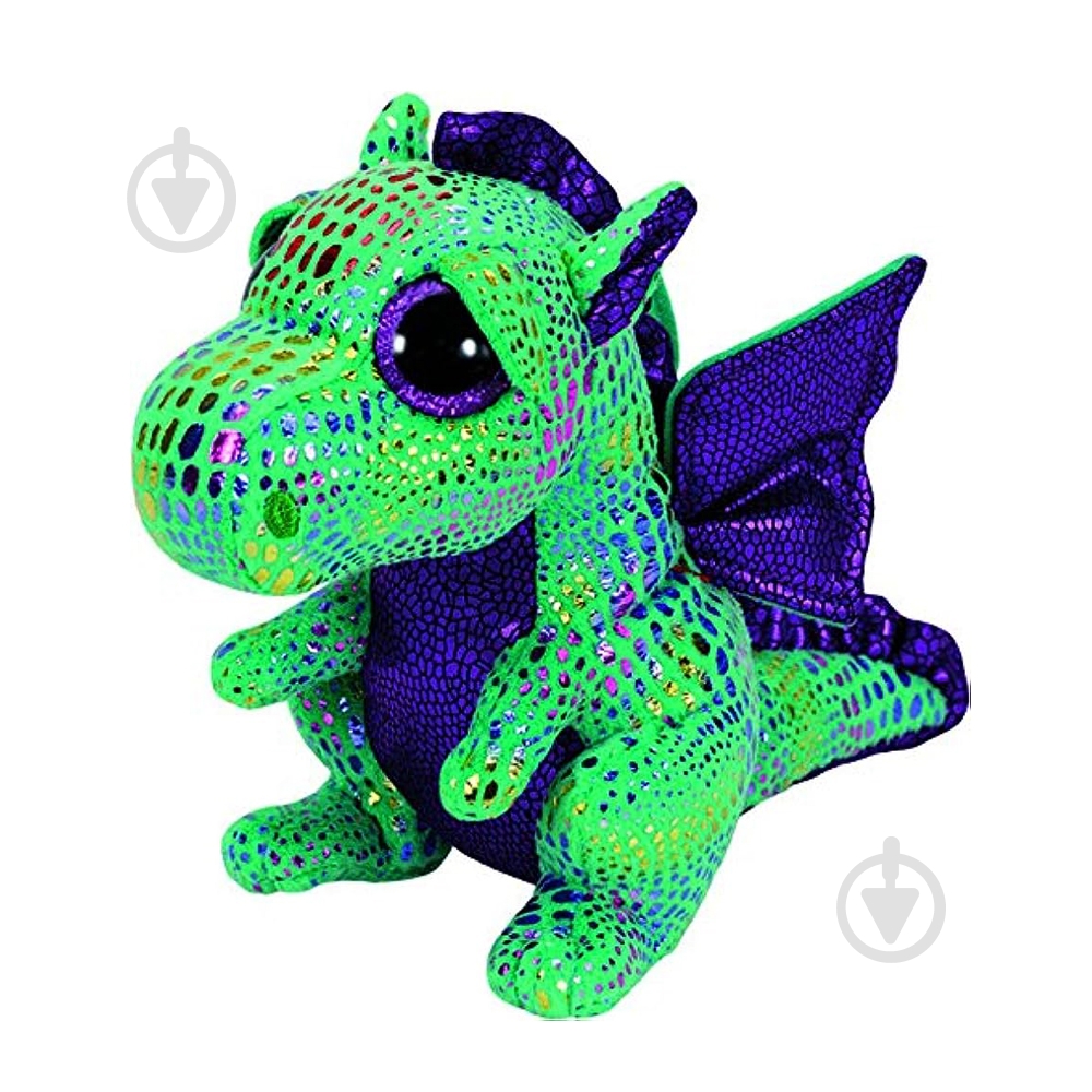 М'яка іграшка TY Beanie Boo's Дракон CINDER 25 см різнокольоровий 37052 - фото 1