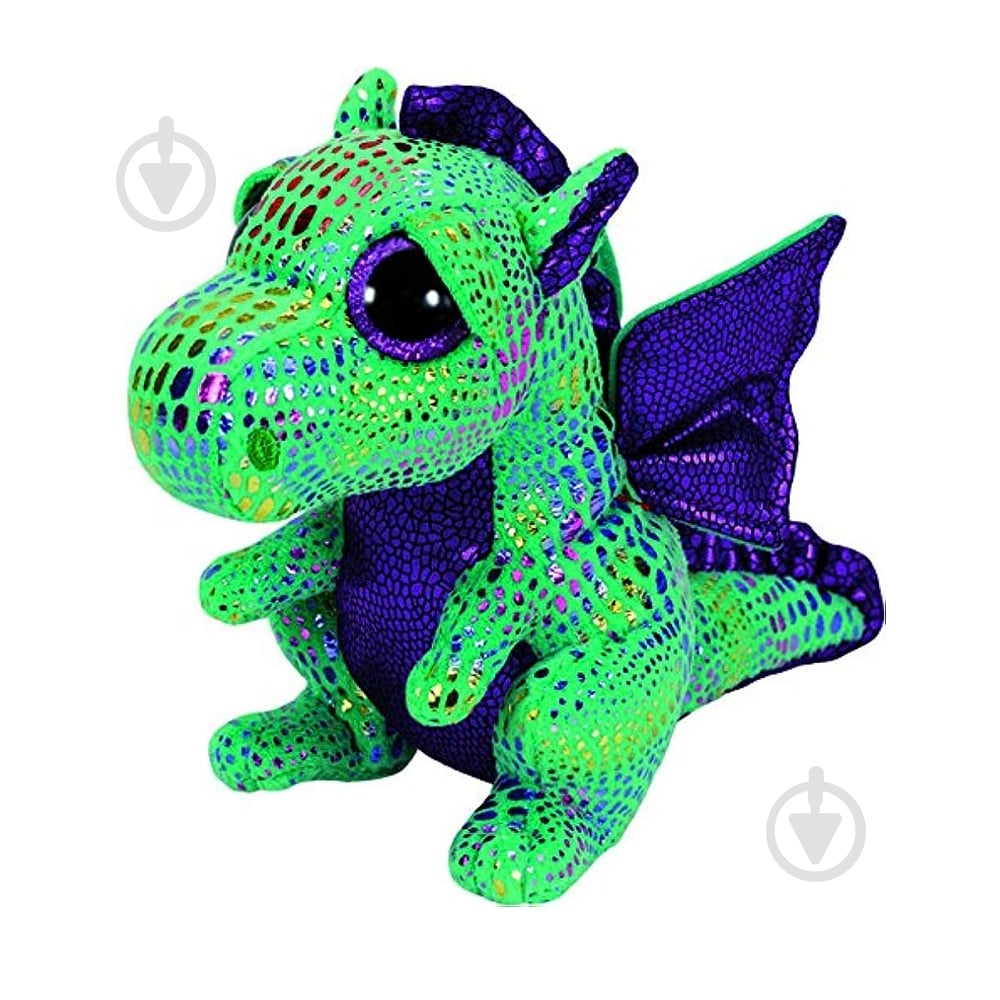 М'яка іграшка TY Beanie Boo's Дракон CINDER 15 см різнокольоровий 36186 - фото 1