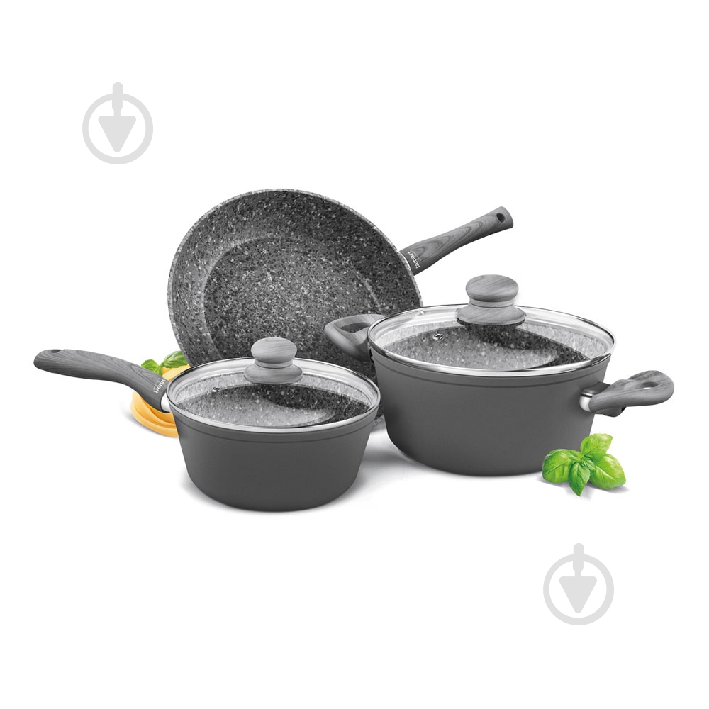 Набір посуду Lamart Flint 5 предметів LT1177 - фото 1 Набір посуду Lamart Flint 5 предметів LT1177 - фото 1