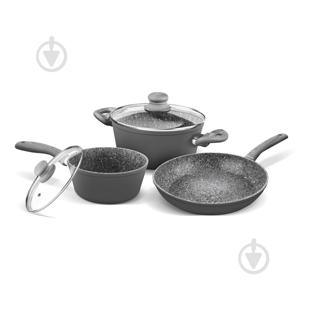 Набір посуду Lamart Flint 5 предметів LT1177 - фото 2 Набір посуду Lamart Flint 5 предметів LT1177 - фото 2