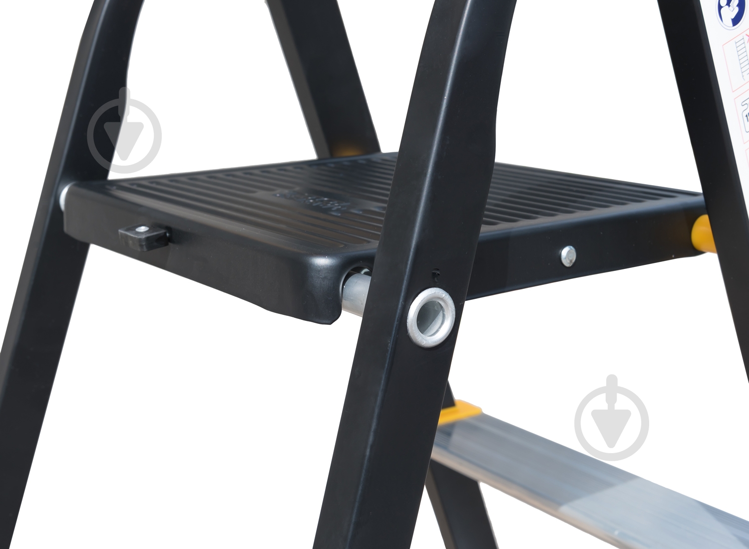 Лестница-стремянка MasterTool сталь+алюминий 4 ступени h-846 мм max 150 кг (79-1204) - фото 8 Лестница-стремянка MasterTool сталь+алюминий 4 ступени h-846 мм max 150 кг (79-1204) - фото 8