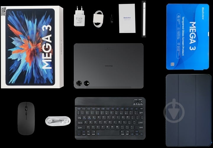 Планшет Blackview Mega 3 SET 12,1" 12/256GB Wi-Fi + LTE skyline blue (MEGA 3_SB) - фото 9 Планшет Blackview Mega 3 SET 12,1" 12/256GB Wi-Fi + LTE skyline blue (MEGA 3_SB) - фото 9