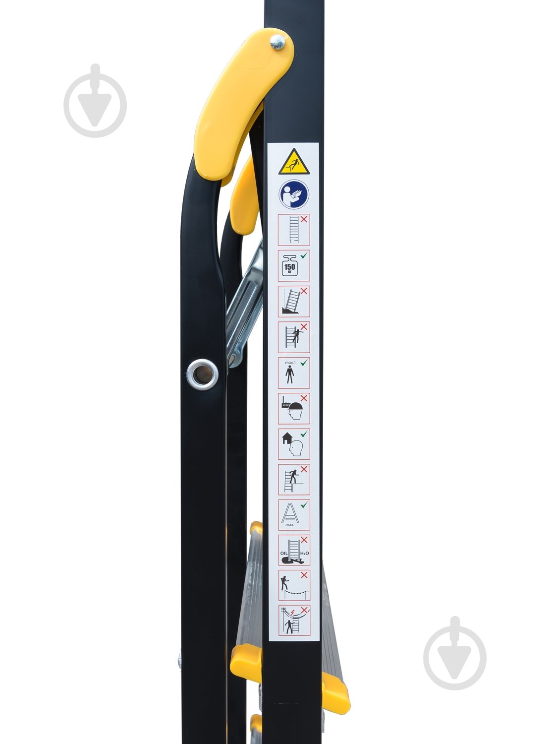 Лестница-стремянка MasterTool сталь+алюминий 5 ступеней h-1064 мм max 150 кг (79-1205) - фото 8 Лестница-стремянка MasterTool сталь+алюминий 5 ступеней h-1064 мм max 150 кг (79-1205) - фото 8