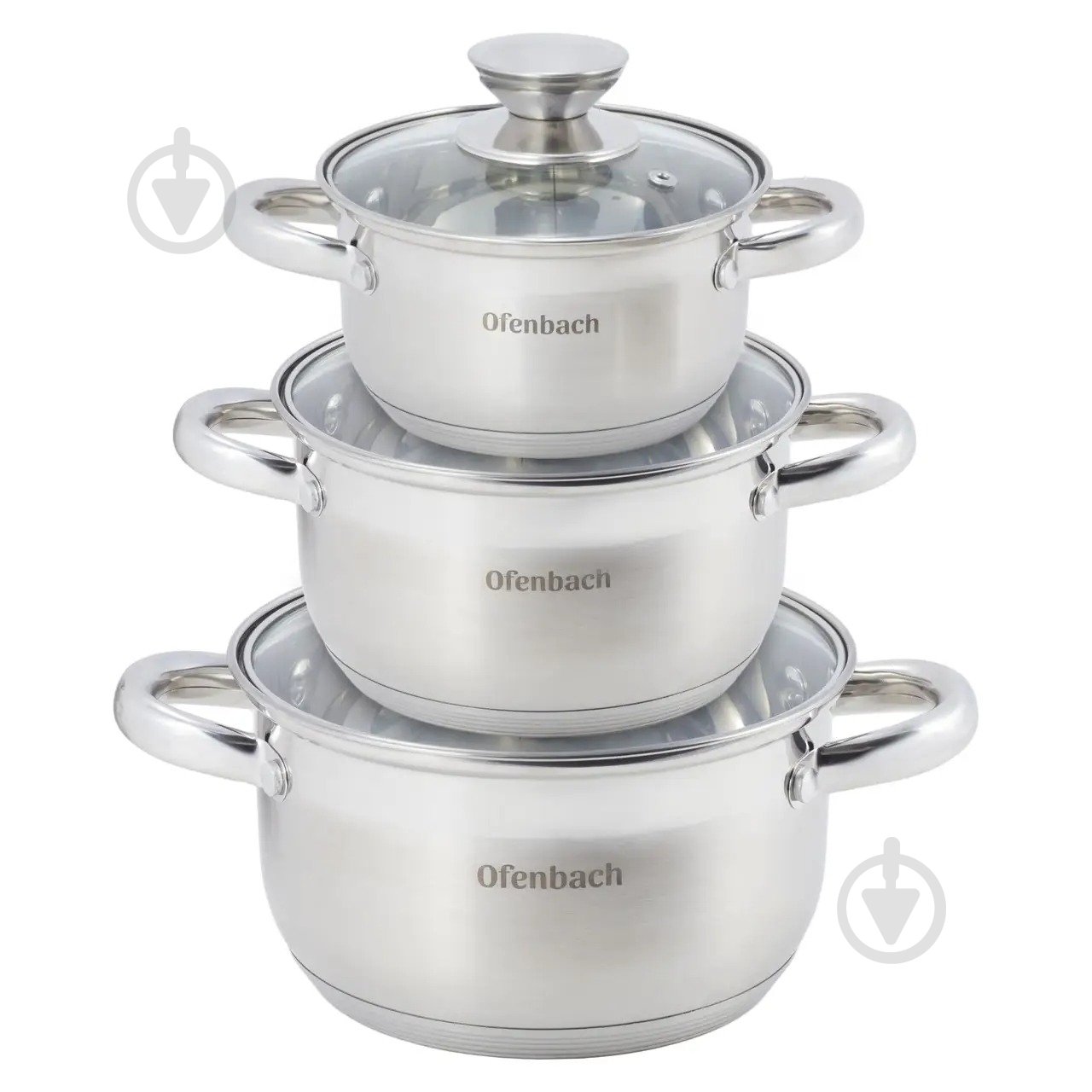 Набір каструль Ofenbach 6 предметів OF-100002 - фото 1 Набір каструль Ofenbach 6 предметів OF-100002 - фото 1