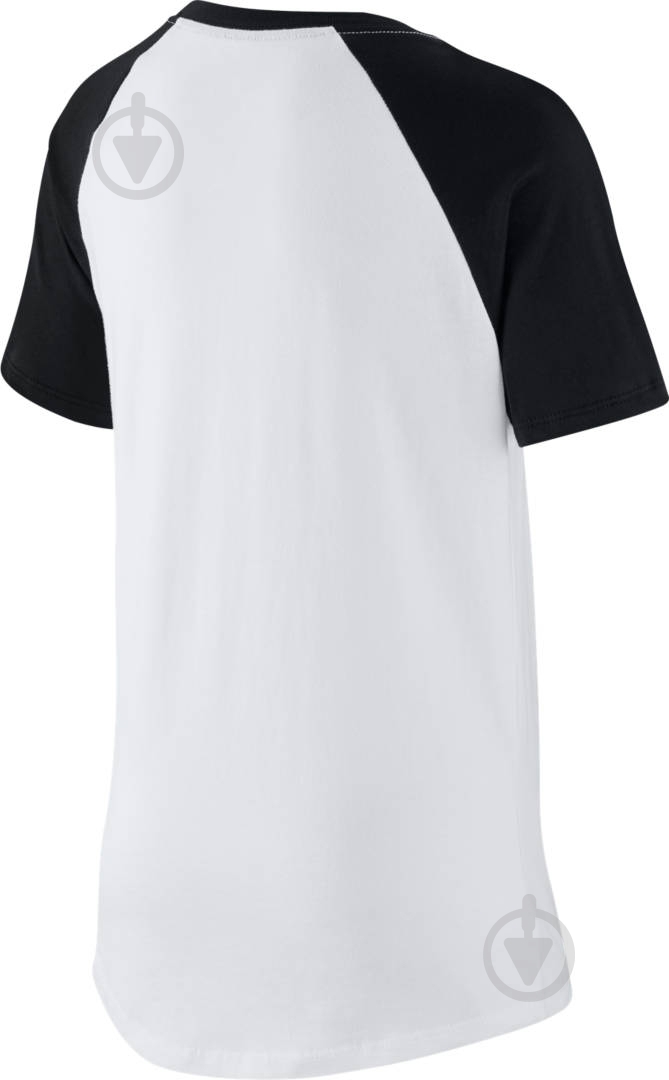 Футболка Nike B NSW TEE HYBRID C&S RAGLAN CV2157-100 р.XS белый - фото 2