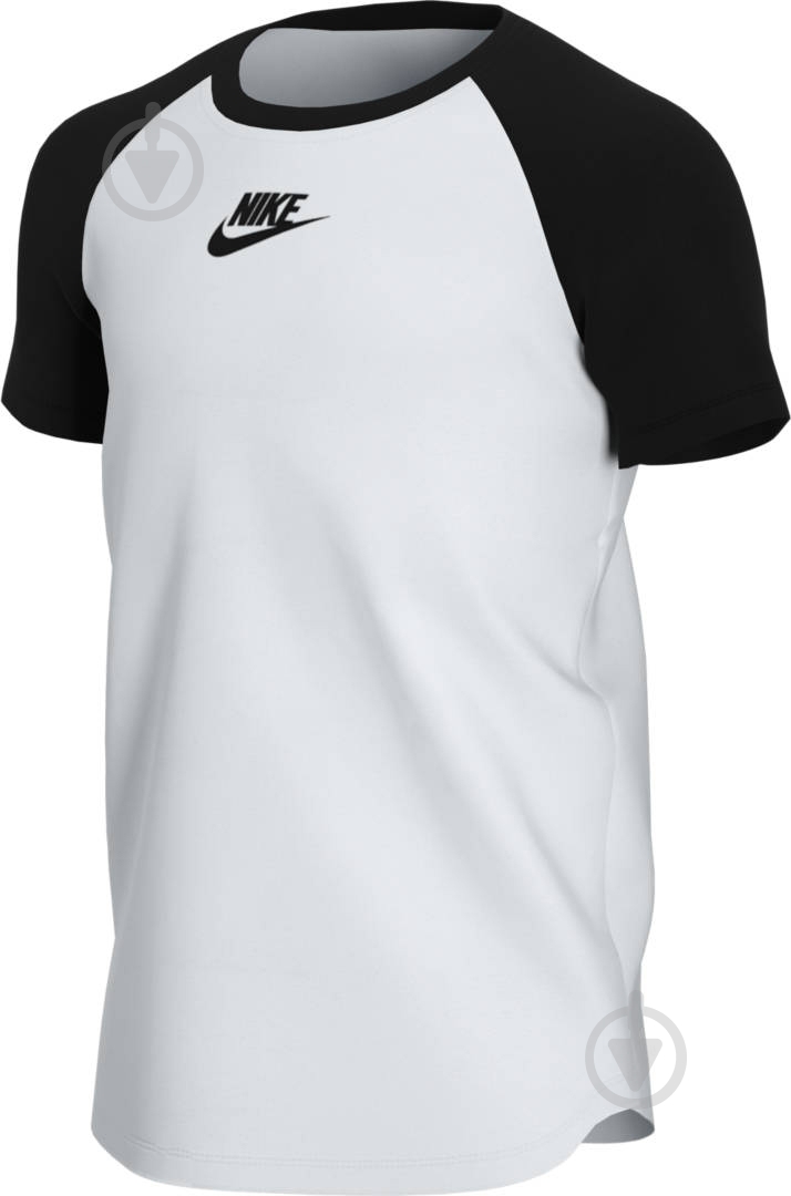 Футболка Nike B NSW TEE HYBRID C&S RAGLAN CV2157-100 р.XS белый - фото 3