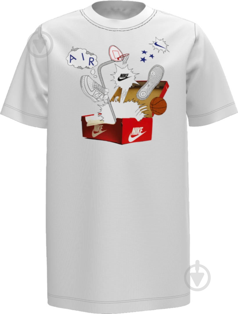 Футболка Nike B NSW TEE SHOEBOX AF1 CV2163-100 р.L білий - фото 1 Футболка Nike B NSW TEE SHOEBOX AF1 CV2163-100 р.L білий - фото 1