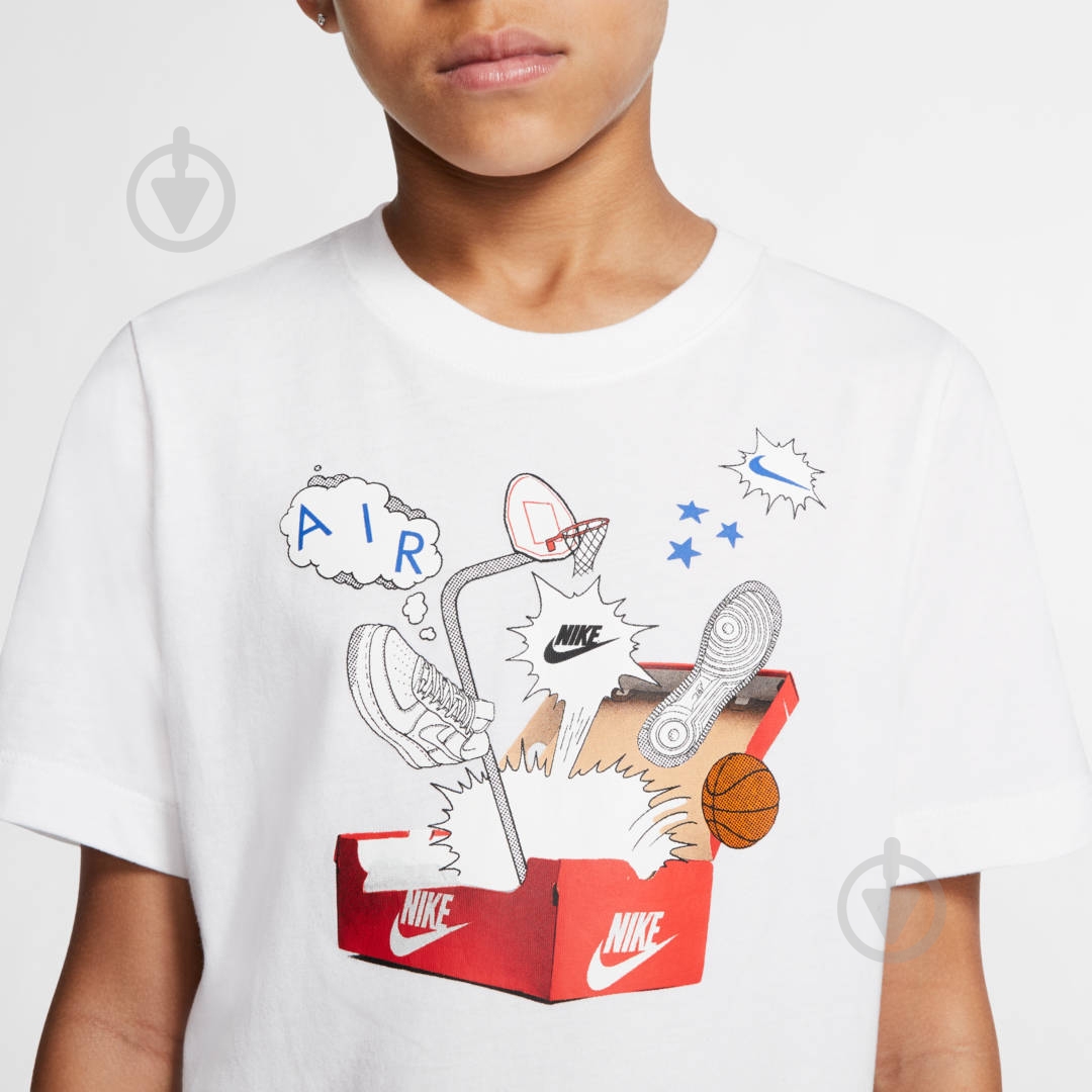 Футболка Nike B NSW TEE SHOEBOX AF1 CV2163-100 р.L білий - фото 4 Футболка Nike B NSW TEE SHOEBOX AF1 CV2163-100 р.L білий - фото 4
