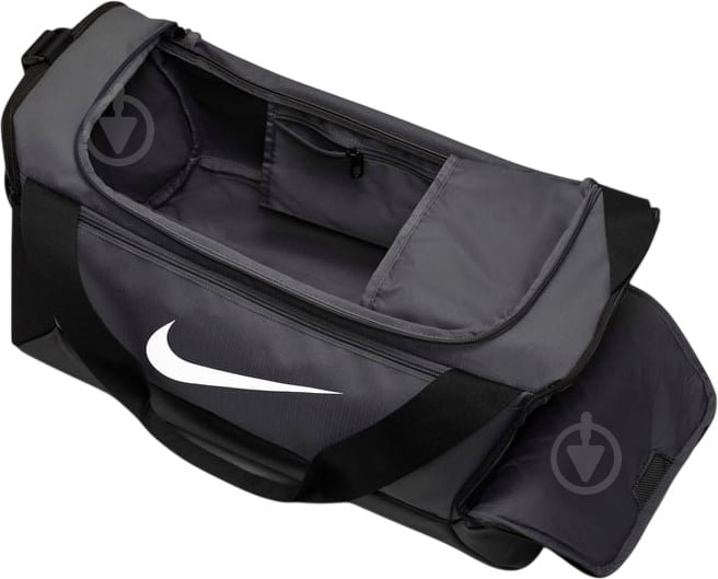 Спортивная сумка Nike Brasilia DM3976-026 серый с черным - фото 4