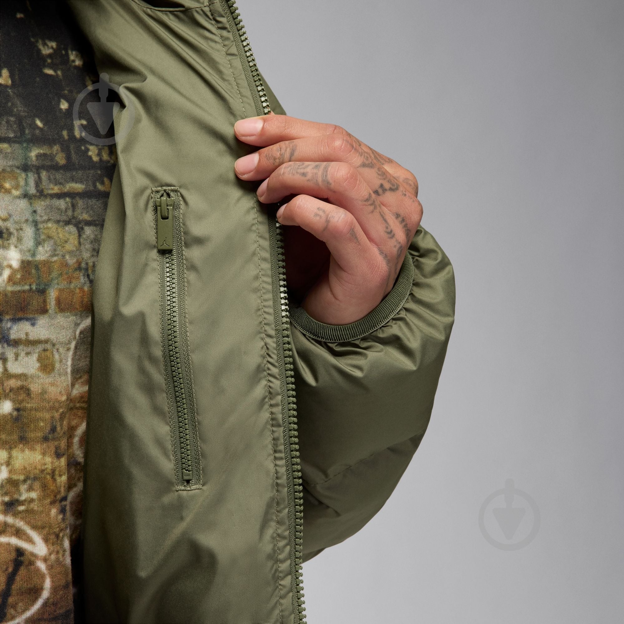 Куртка чоловіча зимова Jordan Brooklyn Therma-FIT Puffer Jacket HV0532-222 р.M хакі - фото 6