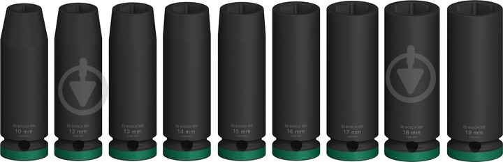 Набор головок 1/2" Bosch PRO Deep 9 шт. 2608003039 - фото 2