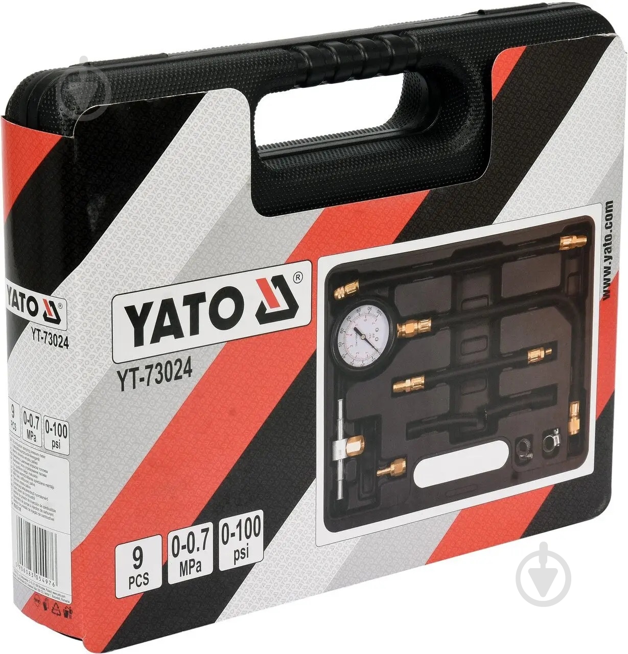 Компрессометр 9 предметов YATO YT-73024 - фото 6