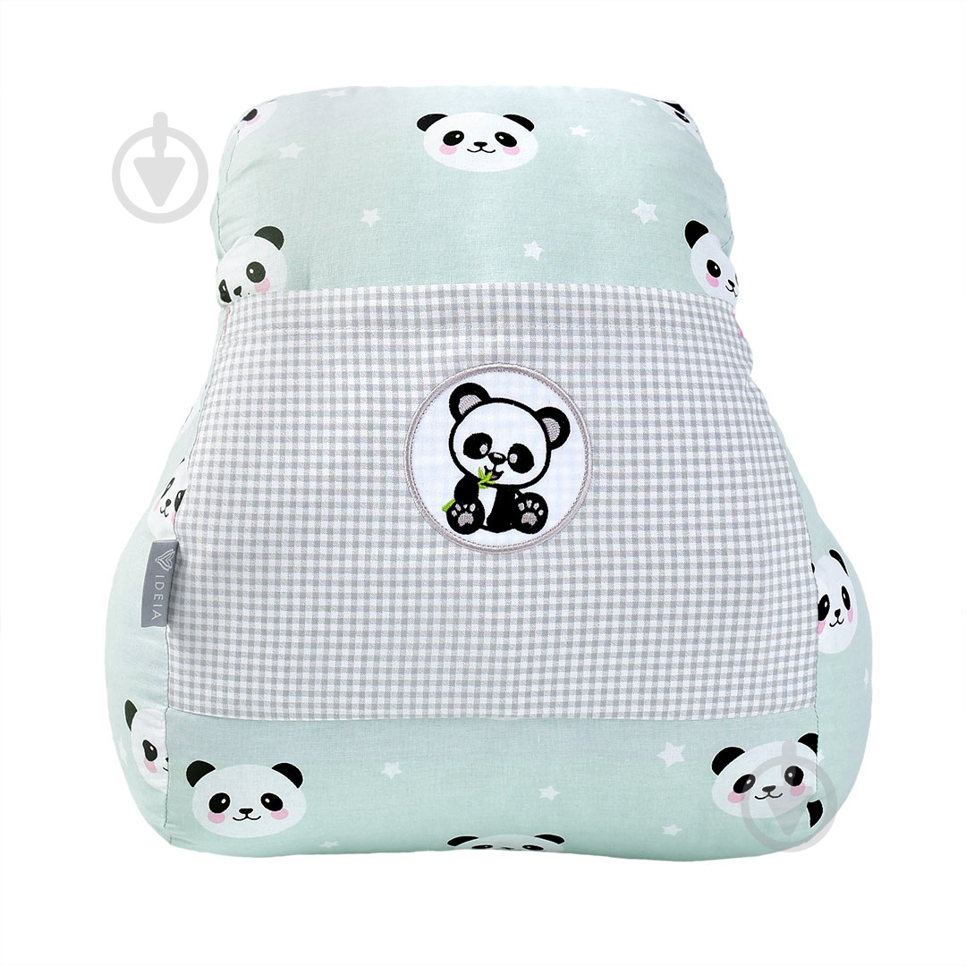 Подушка для кормления Mini Панда 30х28х30 см мята IDEIA - фото 3