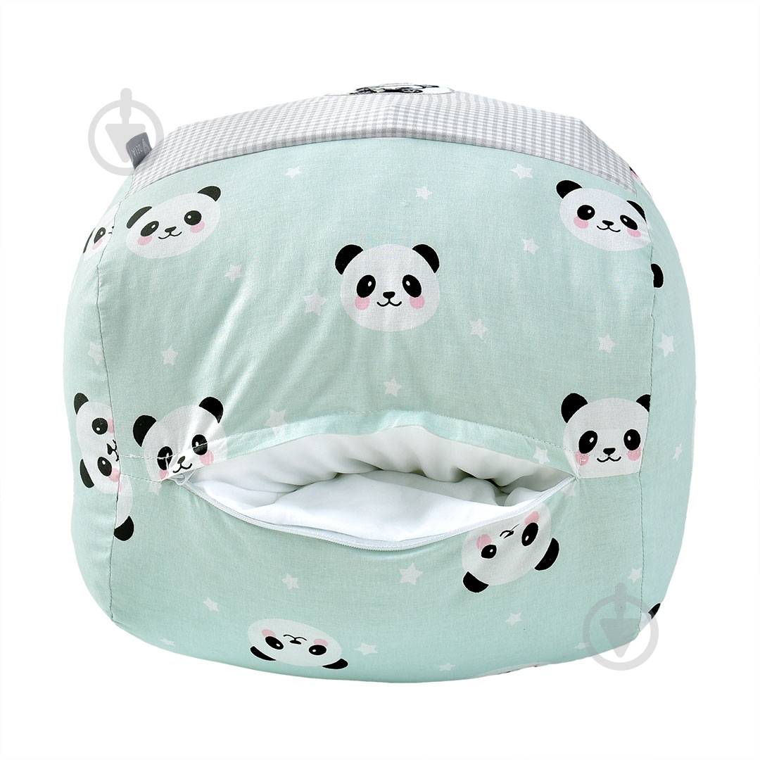 Подушка для кормления Mini Панда 30х28х30 см мята IDEIA - фото 6