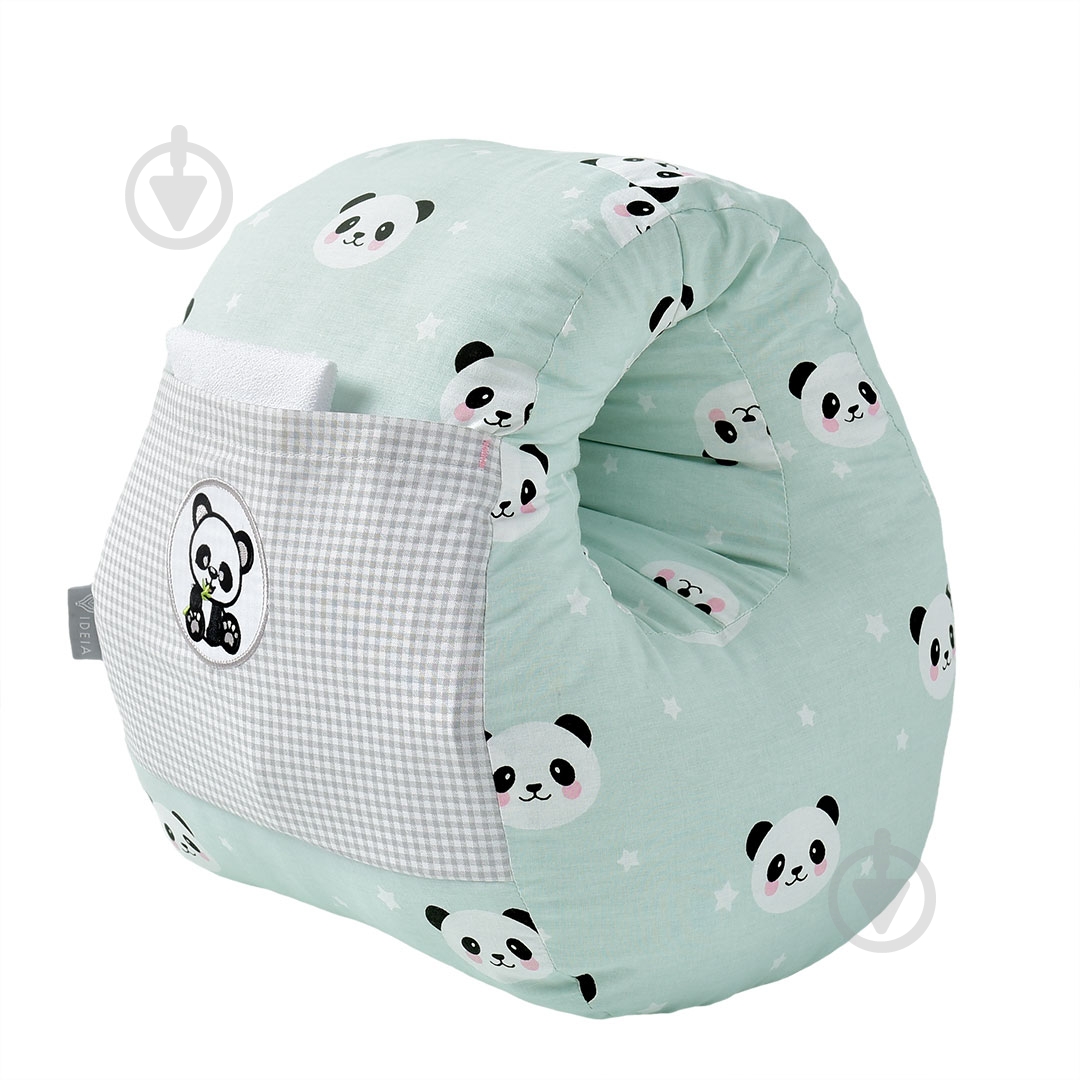 Подушка для кормления Mini Панда 30х28х30 см мята IDEIA - фото 7