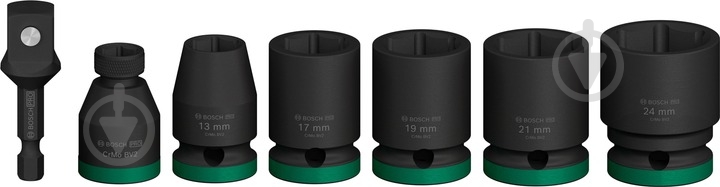 Набор головок 1/2" Bosch PRO Standart 7 шт. 2608003032 - фото 1 Набор головок 1/2" Bosch PRO Standart 7 шт. 2608003032 - фото 1
