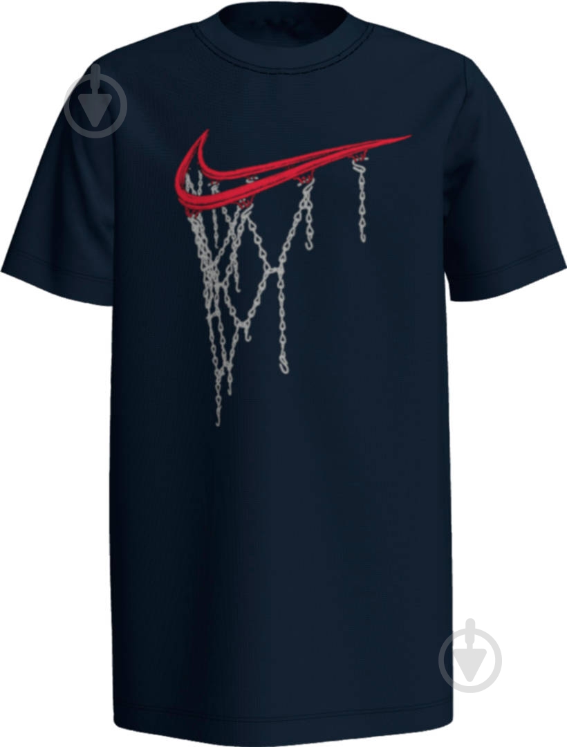 Футболка Nike B NSW TEE SWOOSH RIM CV2165-010 р.L черный - фото 3