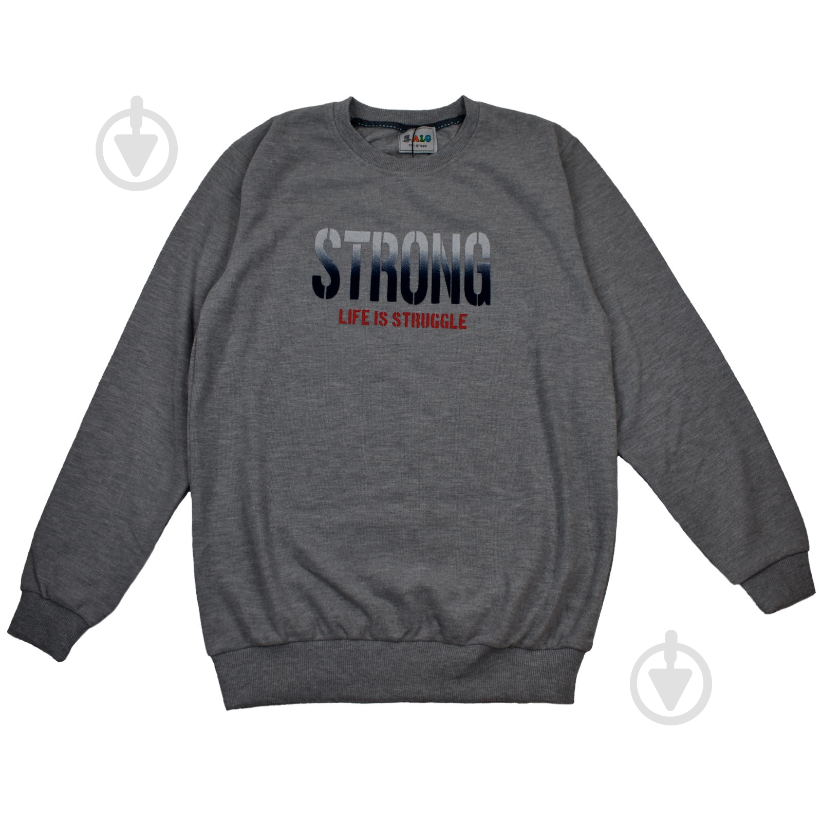 Свитшот унисекс ALG 48575 р.176 темно-серый - фото 1 Свитшот унисекс ALG 48575 р.176 темно-серый - фото 1