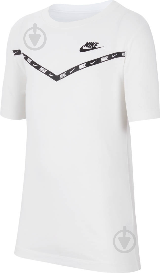 Футболка Nike B NSW TEE WR CHEVRON CV2167-100 р.S белый - фото 1