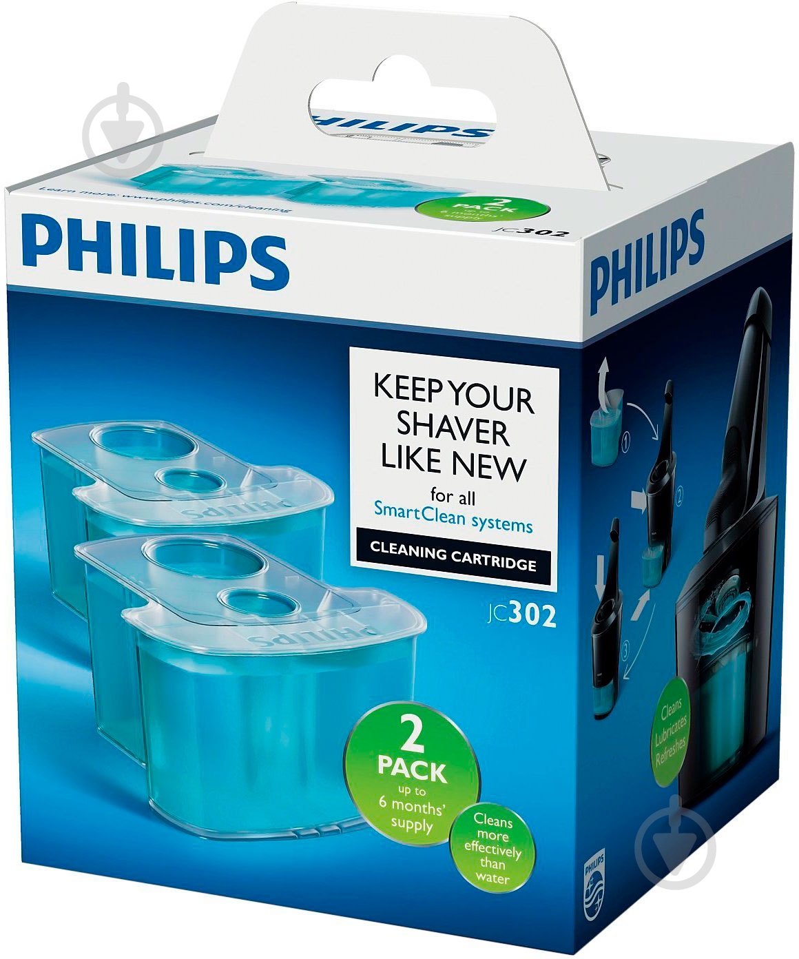 Картридж Philips JC302/50 для очищення бритв SmartClean - фото 7