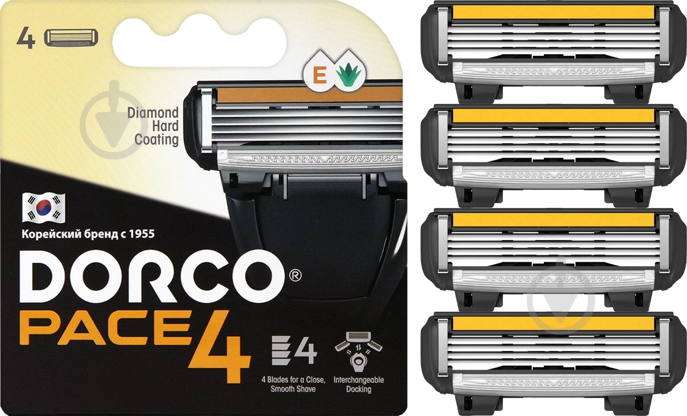 Комплект сменных кассет DORCO PACE4 4 шт. - фото 1