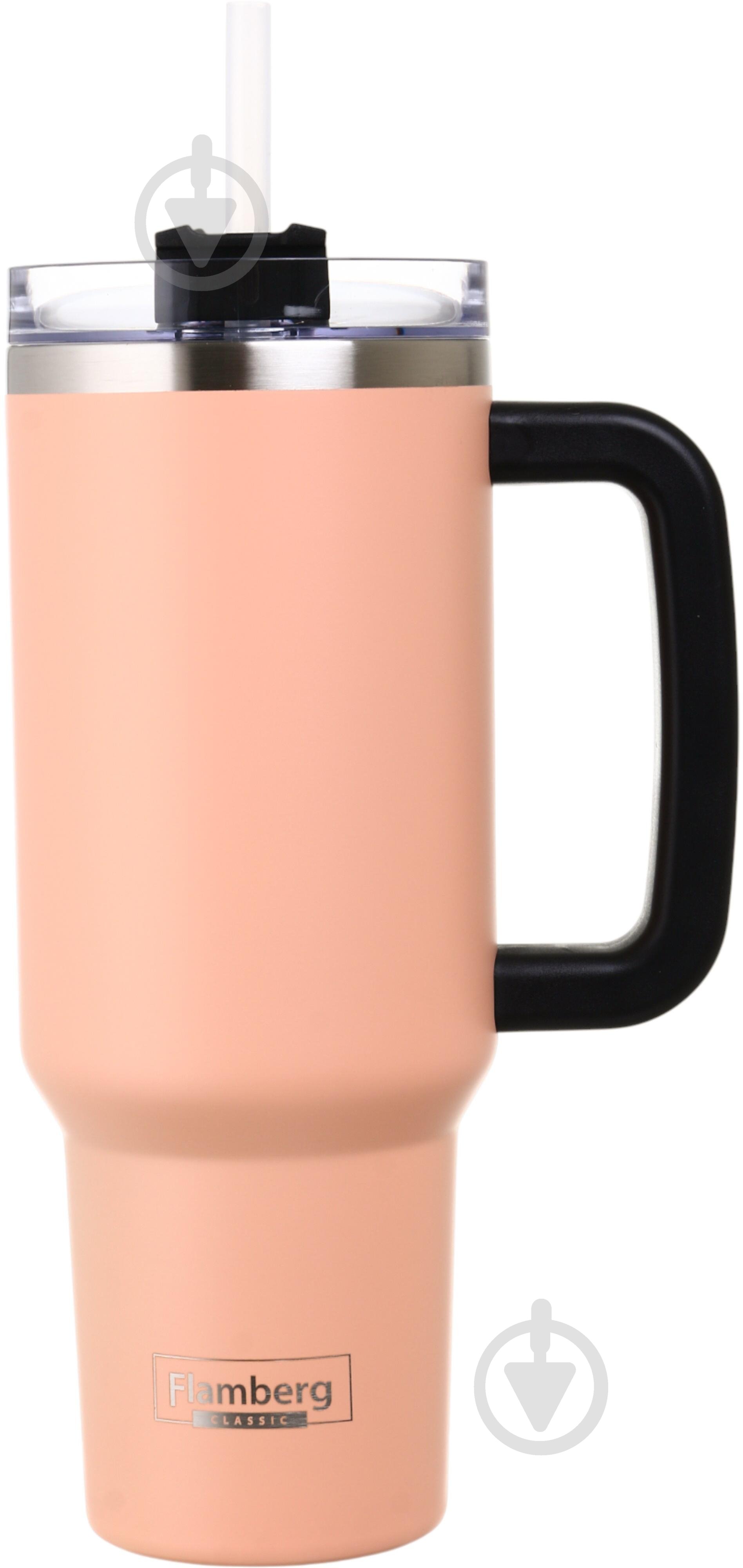 Термочашка Flamberg Peachy mood 1200 мл персиковый - фото 3