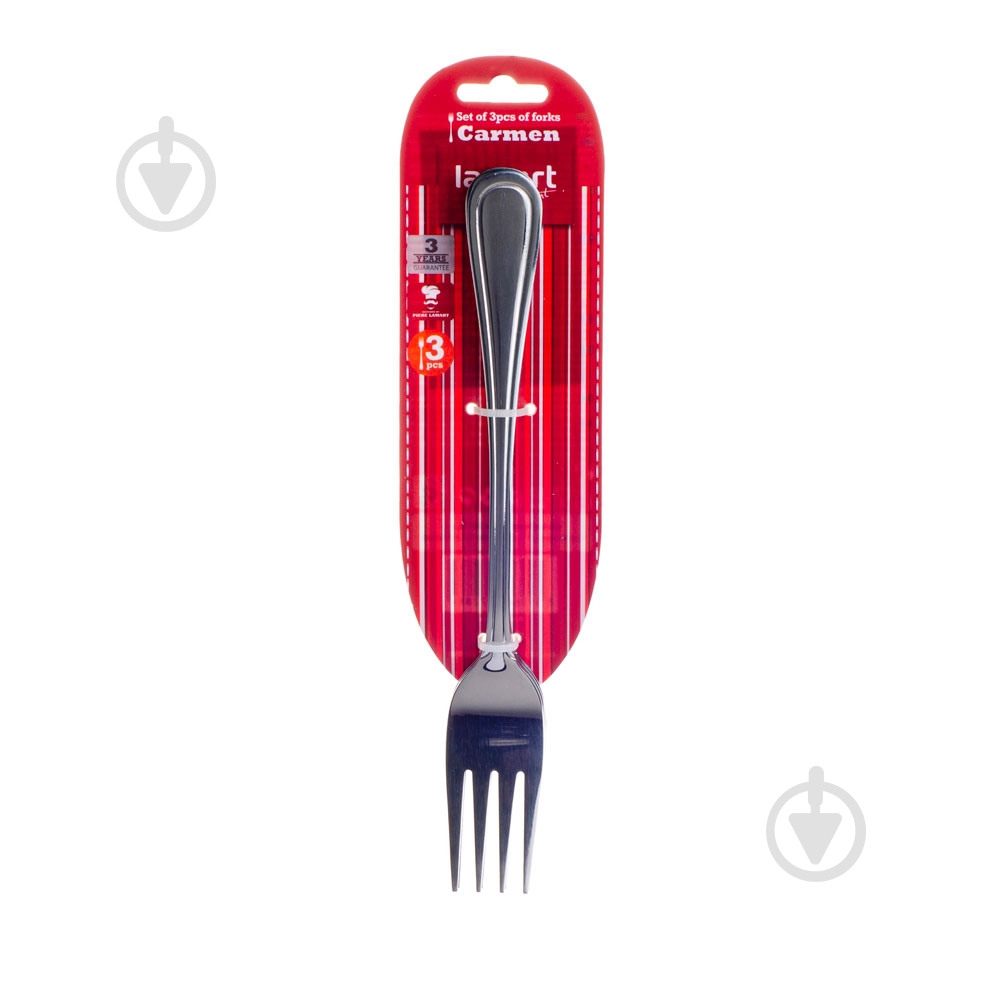 Вилка столовая Lamart Carmen LT5010 (20 см, 3 шт) - фото 2 Вилка столовая Lamart Carmen LT5010 (20 см, 3 шт) - фото 2