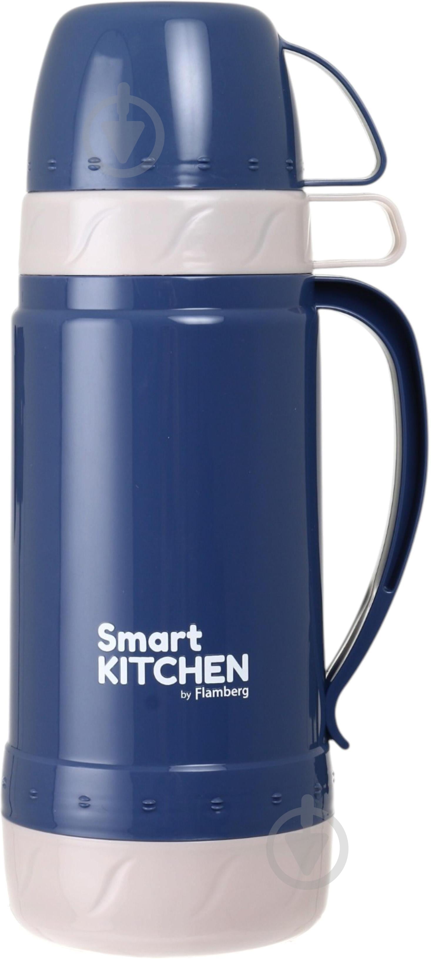 Термос Smart Kitchen by Flamberg Atlas 1000 мл синий - фото 1 Термос Smart Kitchen by Flamberg Atlas 1000 мл синий - фото 1