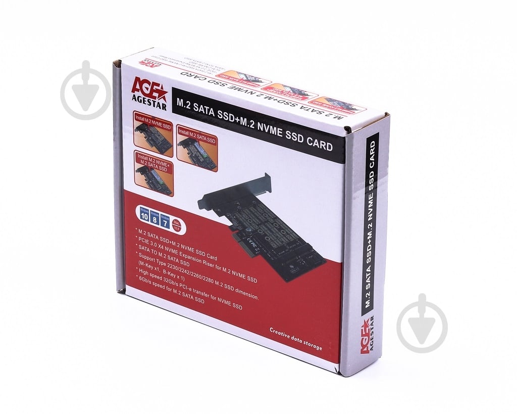 Плата розширення Agestar AS-MC02 PCI 3.0 X4 M.2 PCI Express 3.0 x2 (AS-MC02) - фото 3 Плата розширення Agestar AS-MC02 PCI 3.0 X4 M.2 PCI Express 3.0 x2 (AS-MC02) - фото 3