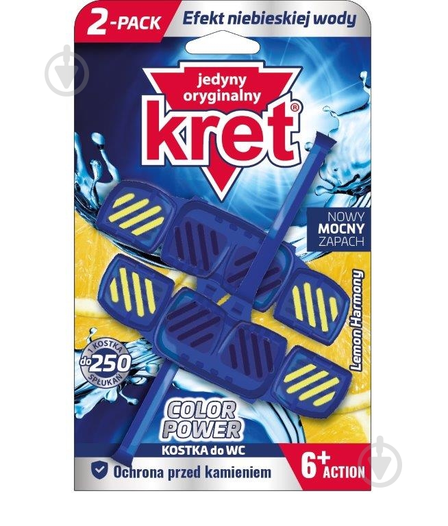 Туалетний блок Kret Lemon Harmony 2х40 г - фото 1 Туалетний блок Kret Lemon Harmony 2х40 г - фото 1