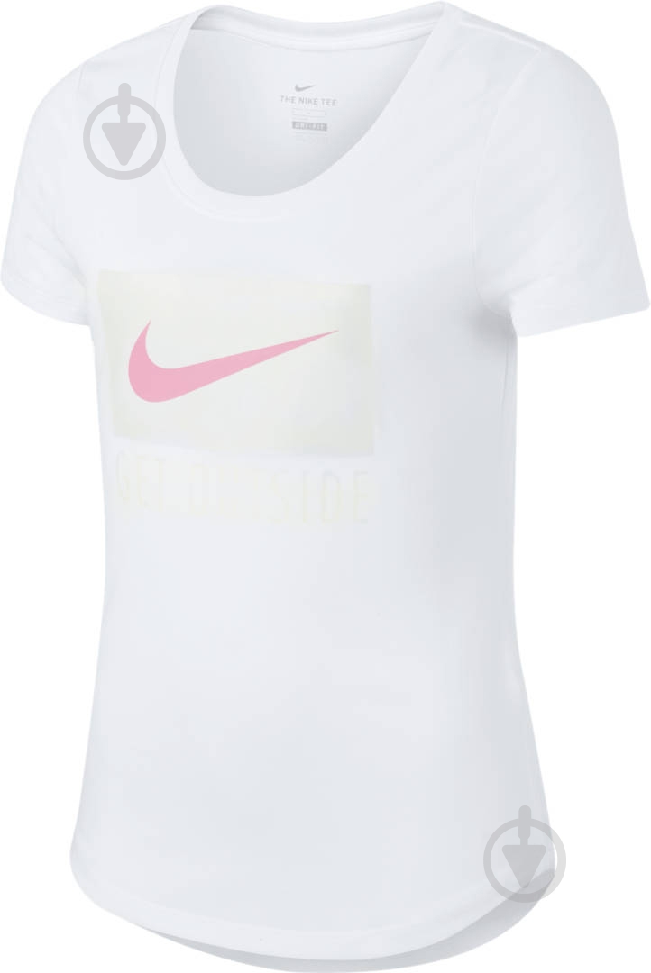 Футболка Nike G NSW DRY LEG GO SCOOP UV CV2181-100 р.S білий - фото 1