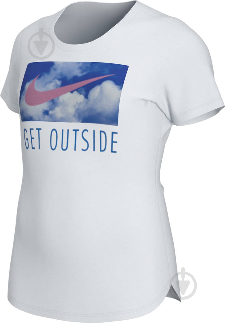 Футболка Nike G NSW DRY LEG GO SCOOP UV CV2181-100 р.L белый - фото 3
