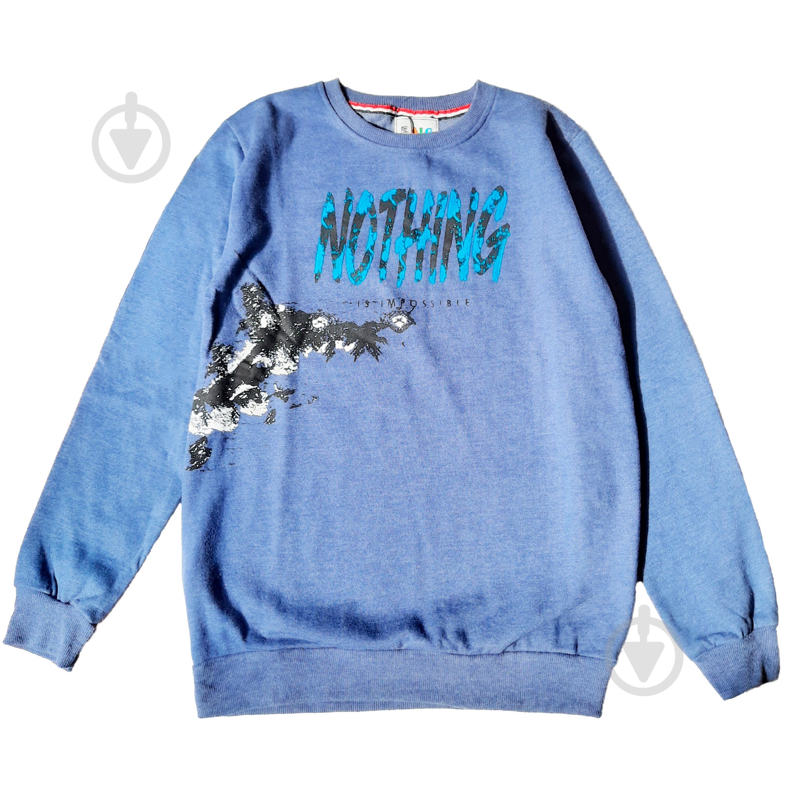 Свитшот унисекс ALG Nothing 48593 р.158 синий - фото 1 Свитшот унисекс ALG Nothing 48593 р.158 синий - фото 1