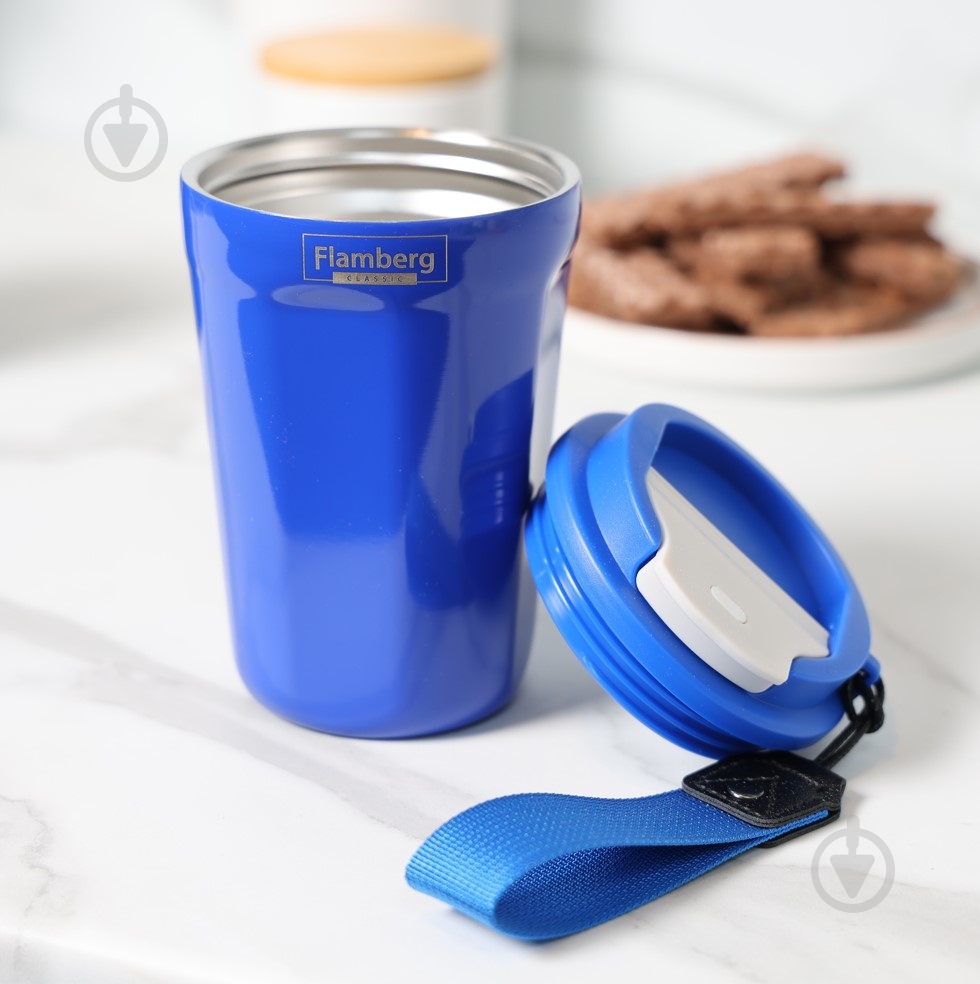 Термочашка Flamberg Mahoney 400 мл синий - фото 10
