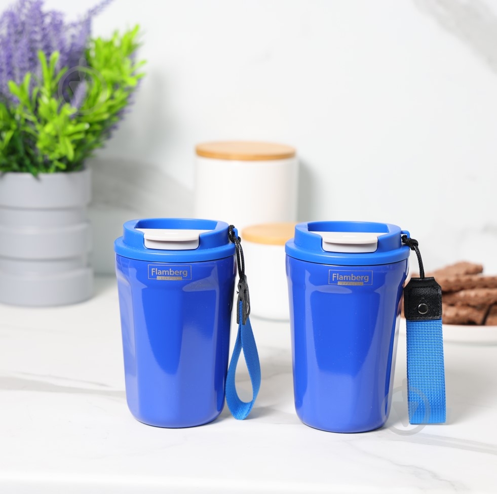 Термочашка Flamberg Mahoney 400 мл синий - фото 12