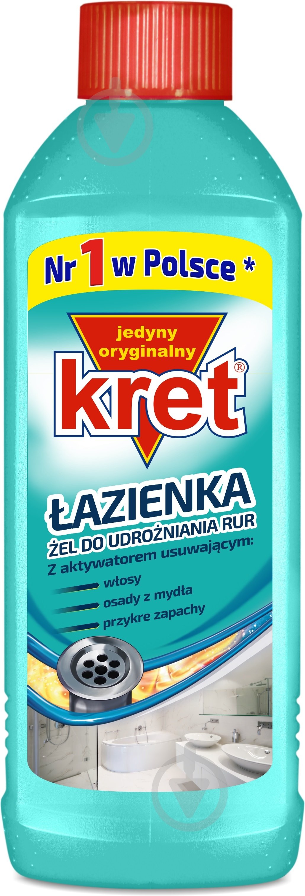 Гель для чистки труб Kret 0,5 л - фото 1