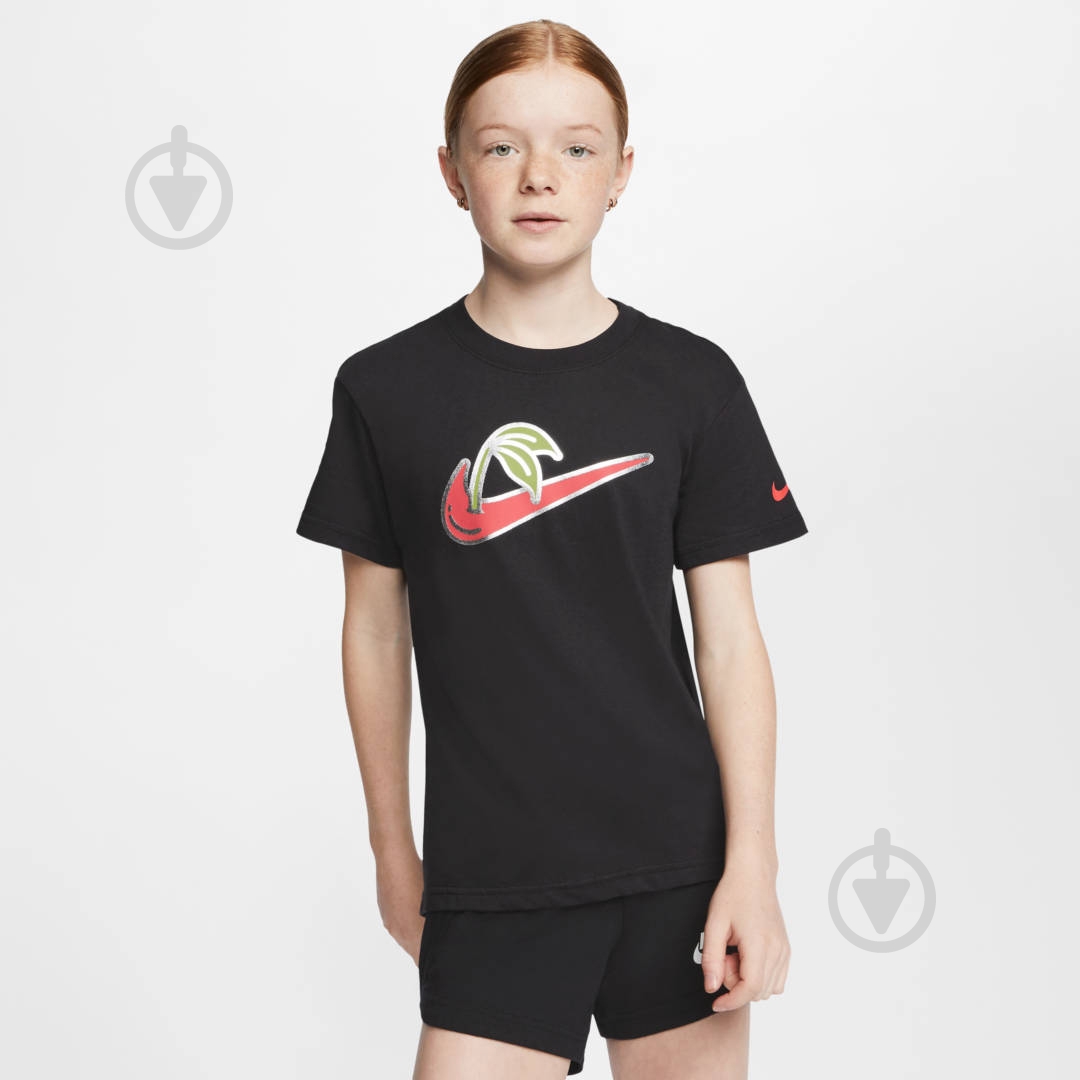 Футболка Nike G NSW TEE DPTL PICNIC CV2191-010 р.XS чорний - фото 4
