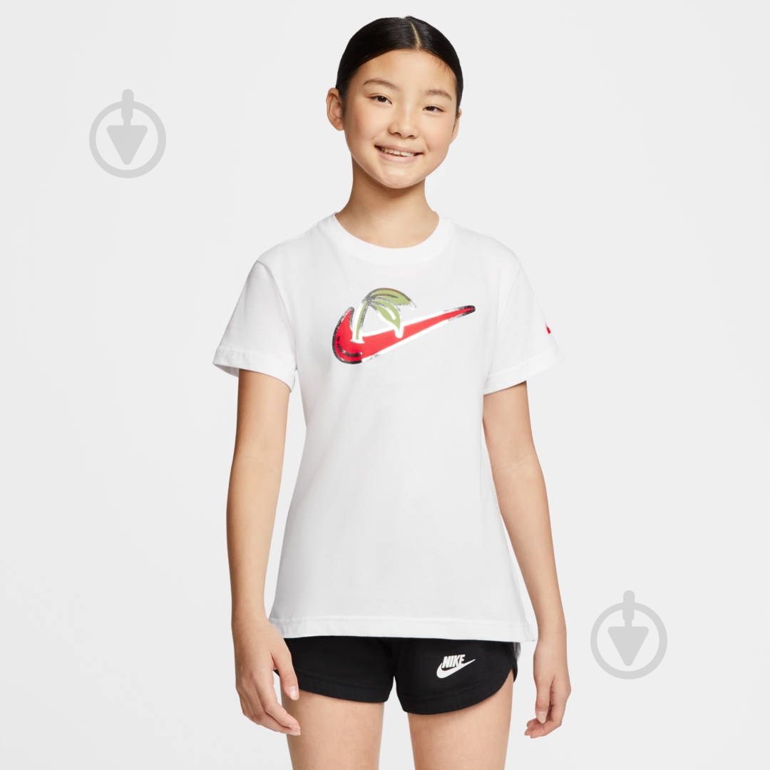 Футболка Nike G NSW TEE DPTL PICNIC CV2191-100 р.M белый - фото 4