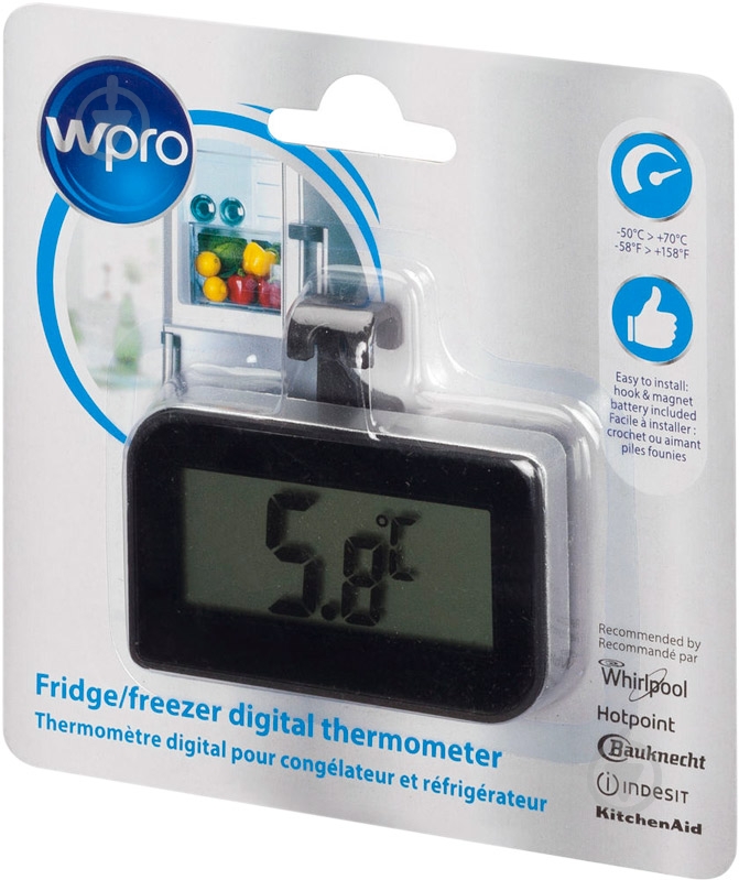 Термометр Wpro для холодильника цифровий 484000008622 - фото 2